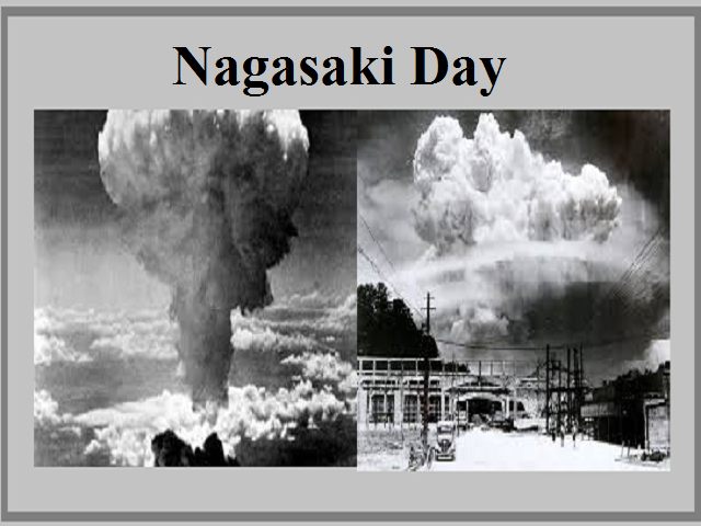 Image used for the Facebook event showing two black and white images of nuclear explosions.